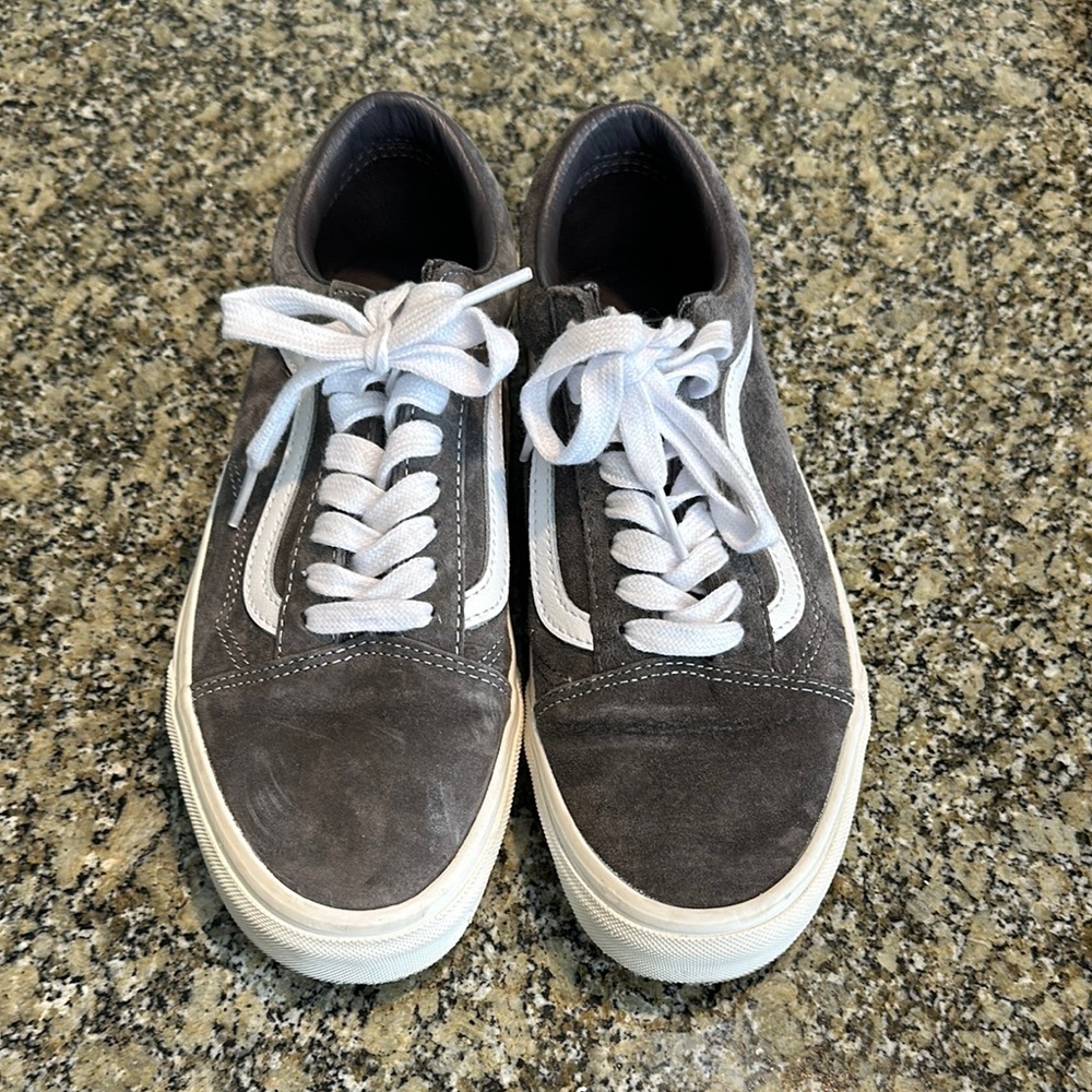Vans Gray Suede Old Skool Sneakers